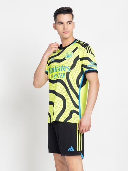Buy Adidas Yellow Slim Fit Printed Arsenal Jersey for Mens Online