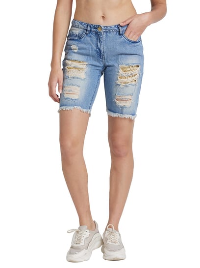 Denim shorts for 2025 womens online india