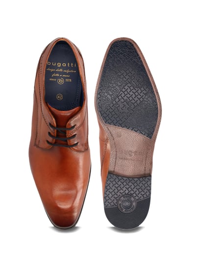 Buy Bugatti Men s Margo Cognac Derby Shoes for Men at Best Price Tata CLiQ