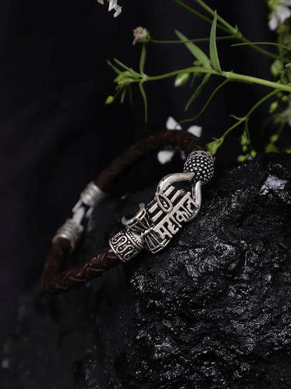 Buy 925 Sterling Silver Handmade Gorgeous Lord Shiva Trident Baby Bangle  Bracelet Kada, Amazing Shiv Kada Unisex Bracelet Tribal Jewelry Nsk684  Online in India - Etsy
