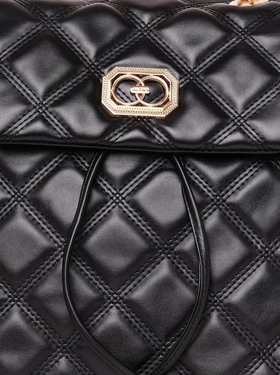 Buy Aldo Aferaldan Black Quilted Medium Backpack Online At Best