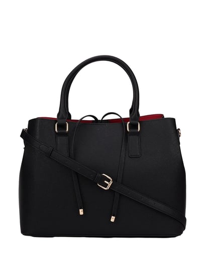 Aldo black sale and red purse