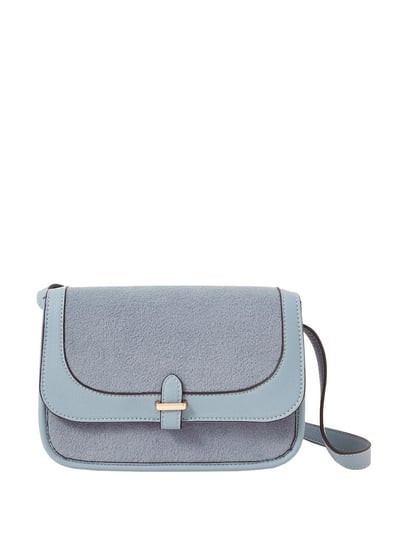 Accessorize London Women's Faux Leather Blue Callie Sling Bag