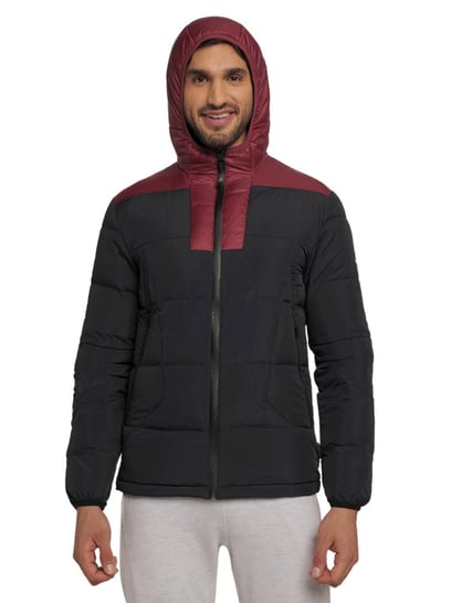 Buy WILDCRAFT Navy Mens Regular Fit Solid Henley Neck Jacket | Shoppers Stop