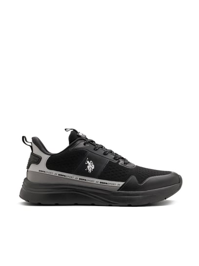 Black polo tennis clearance shoes