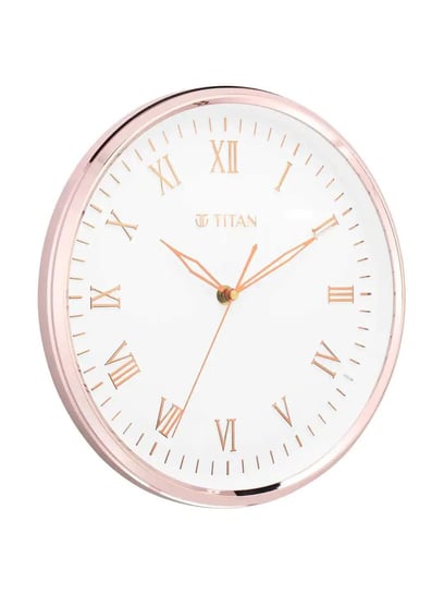 Sunray Finish Slim Wall Clock in Rose Gold - 36 cm x 36 cm (Medium) W0 –  Krishna Watch