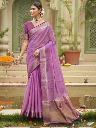 Purple Colour Sarees - Buy Purple Saree online @ Best Prices