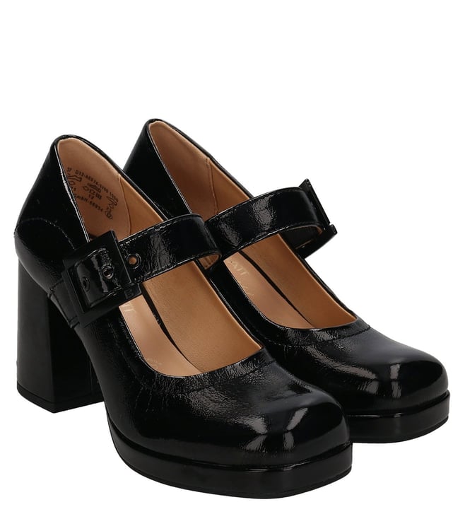 Buy Charles Keith Lilac Patent Double Strap Mary Jane Shoes for