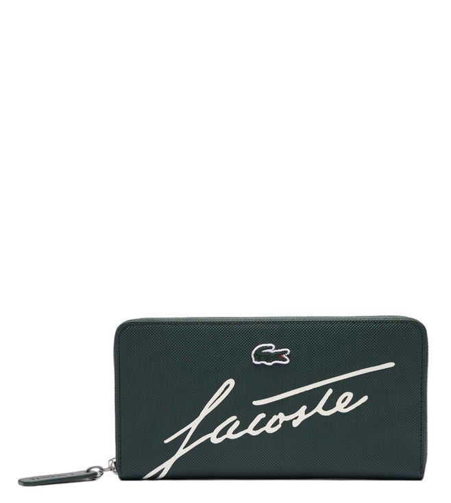 Lacoste Compact Zip Wallet Black - Mens - Wallets Lacoste