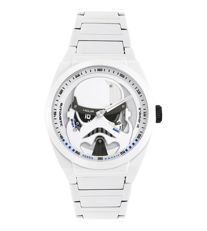 Star Wars Stormtrooper Boys' White Plastic Time Teacher Watch, Blue  Silicone Strap, Kids' Watch WSW001255 - Walmart.com