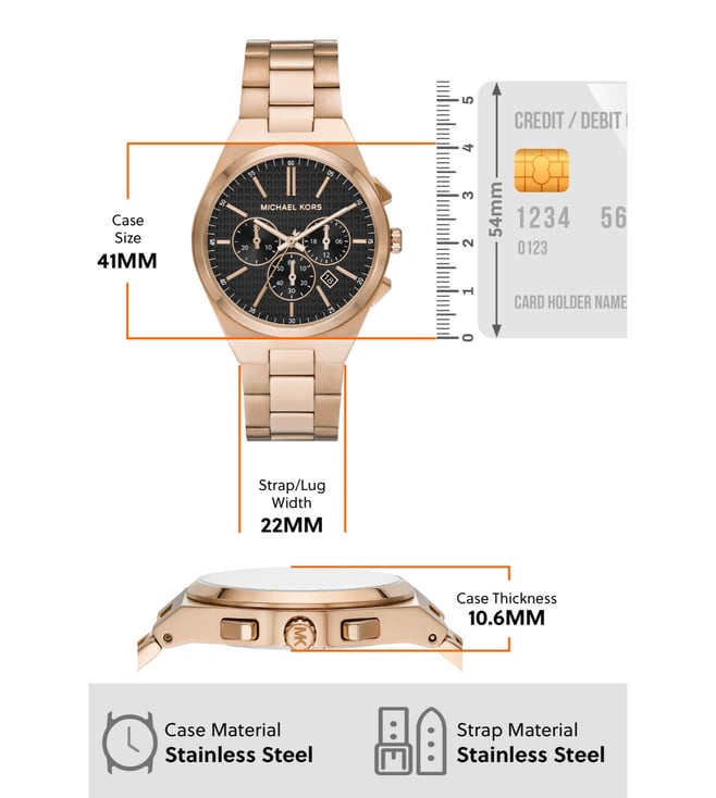 Buy Michael Kors MK9119 Lennox Chronograph Watch for Men Online @ Tata ...