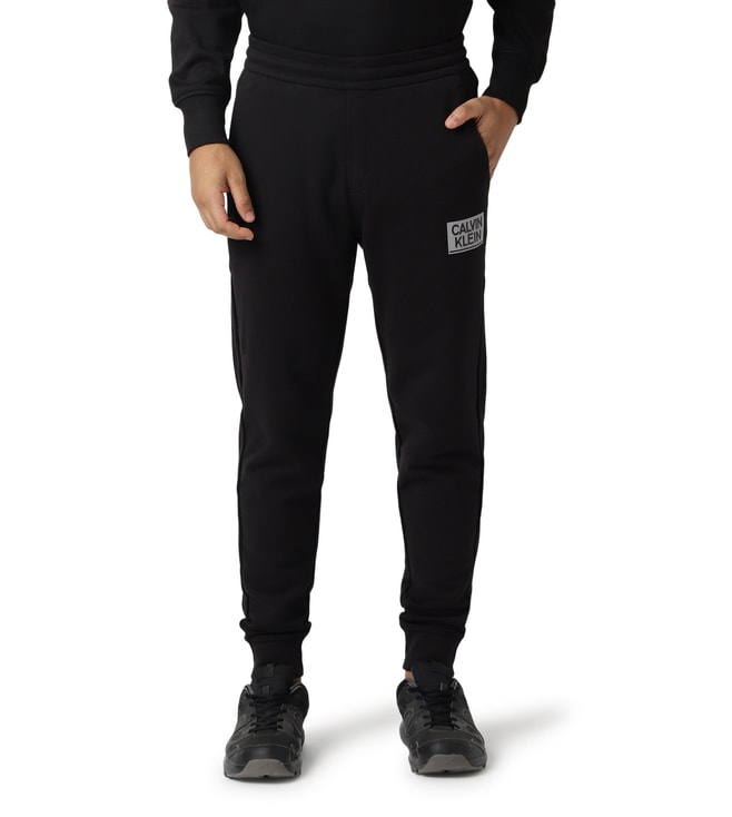 Buy Calvin Klein men brand logo french terry sleepwear pants grey black  Online | Brands For Less
