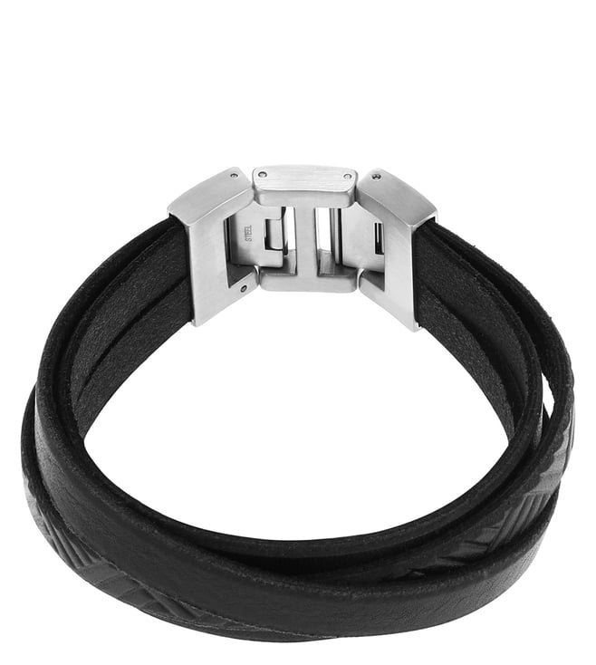 Elliott Brown Leather ID Bracelet - JOF01008060 - Fossil