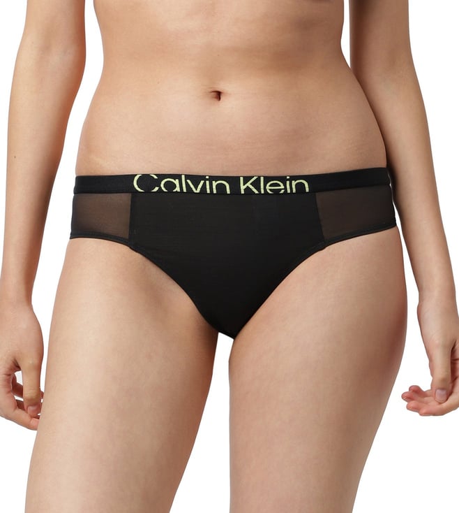 Buy Calvin Klein Underwear Black Logo Regular Fit Panties for Women Online  @ Tata CLiQ Luxury