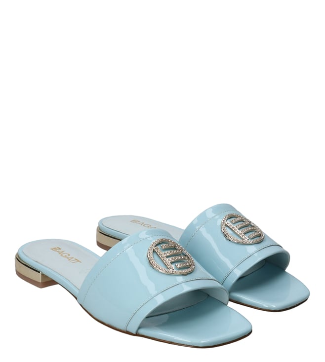 Final Price Gucci Marmot GG slide sandals mules . Mint green & Chevron  quilted | eBay