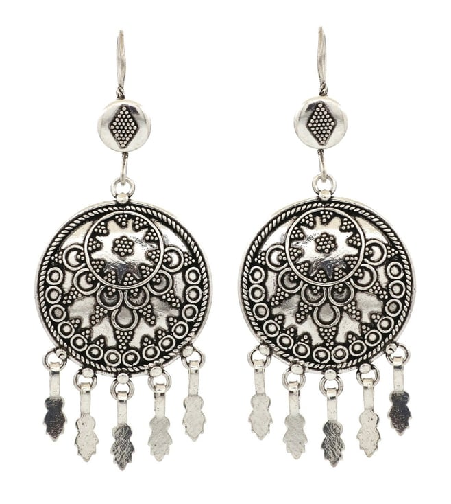 The Little Bohemian Drops - Oxidised Boho Earrings