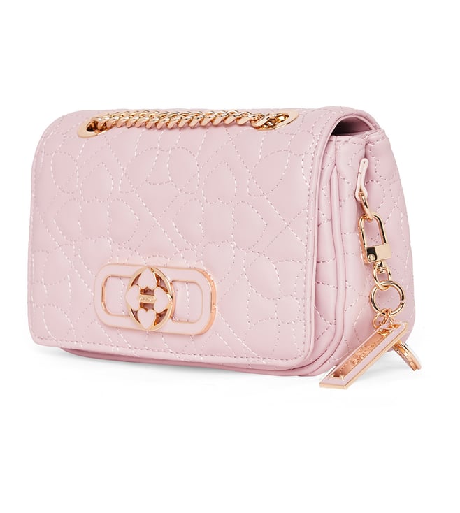 ALDO Pink EXPERTISA Quilted Medium Cross Body Bag