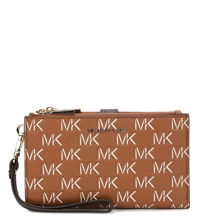 Michael hotsell kors double zip wallet wristlet mk