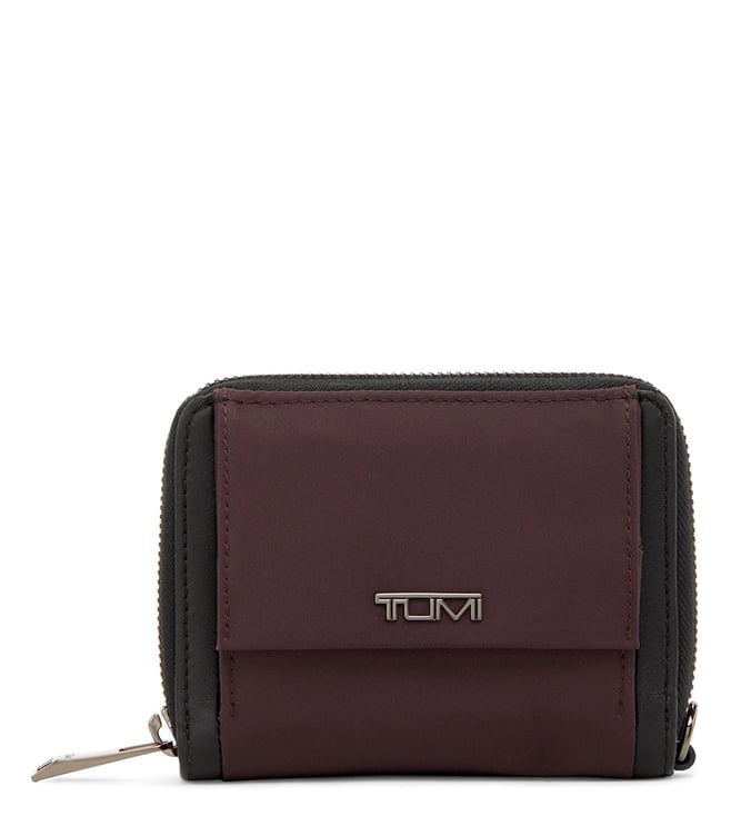 TUMI For Delta Small Zip Pouch Soft Sided Travel Case Toiletry Bag Black  Grey | eBay