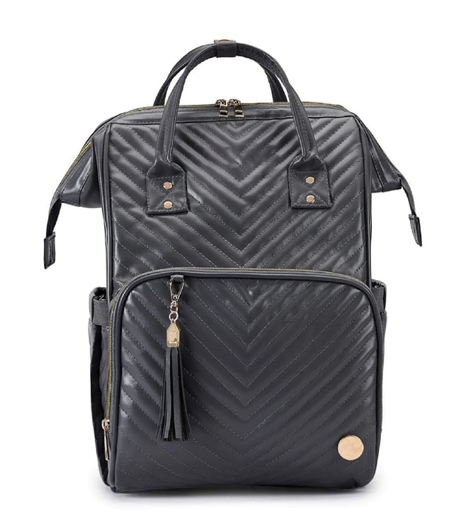 Baby Jalebi Slate Grey Day Tripper Vegan Leather Diaper Changing