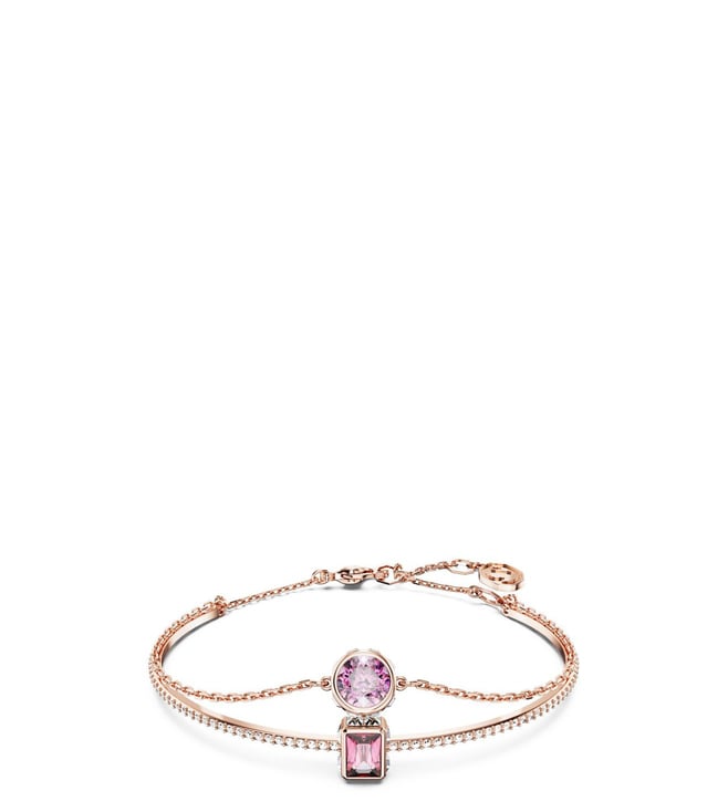 Buy SWAROVSKI Womens Crystaldust Rose Gold Plated Cross Cuff | Shoppers Stop