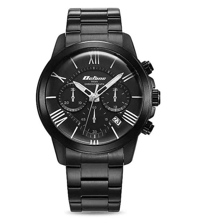 Titan chronograph black watch hot sale