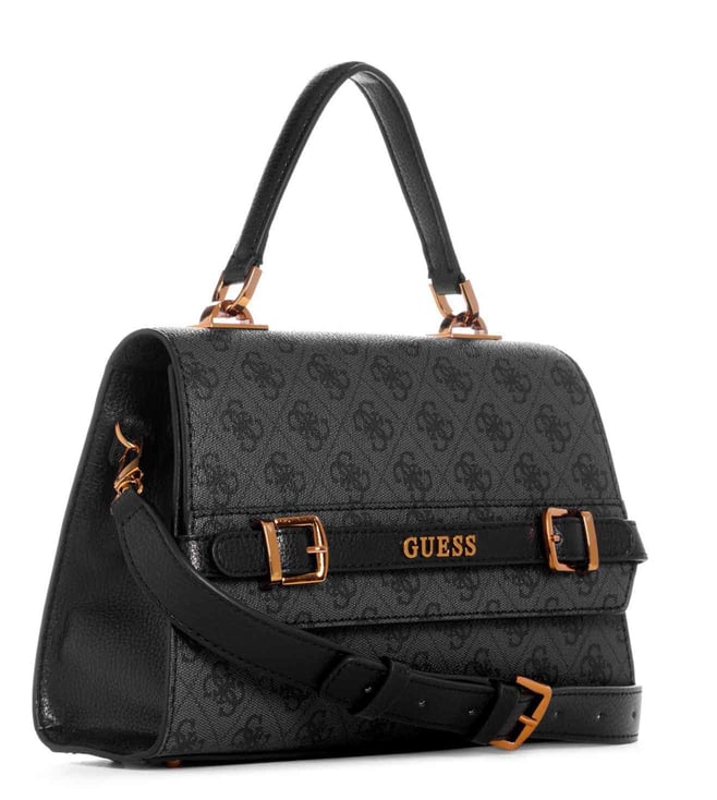 Guess Coal Logo Sestri Medium Satchel