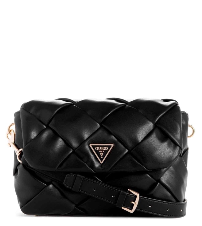 GUESS Mocha Logo Katey Luxury Women Handbag
