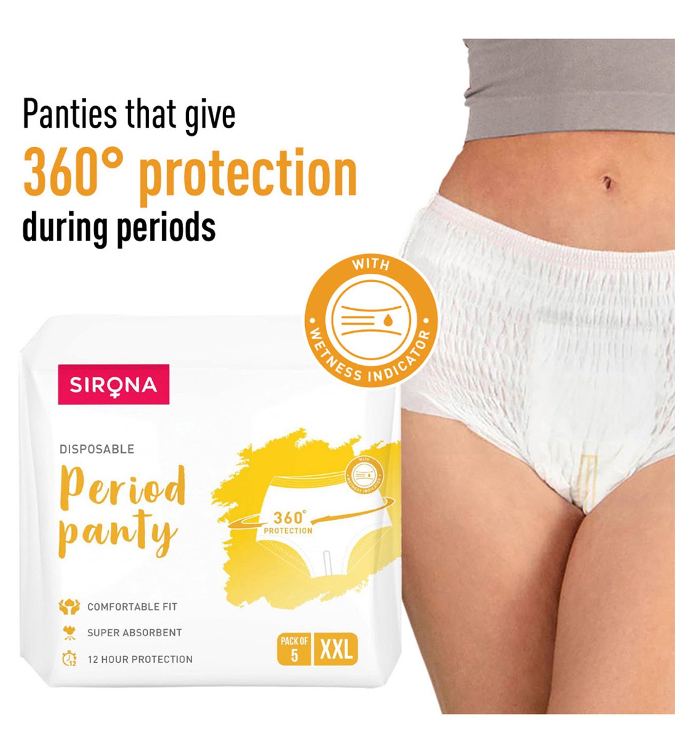 Buy Sirona Disposable Period Panties for Women (S-M) - Pack of 5 at Best  Price @ Tata CLiQ