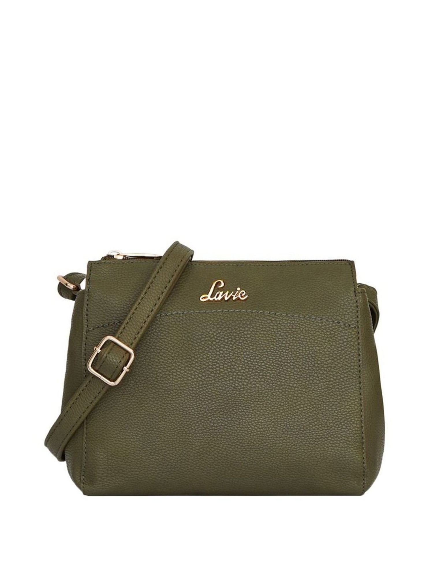 lavie olive green sling bag