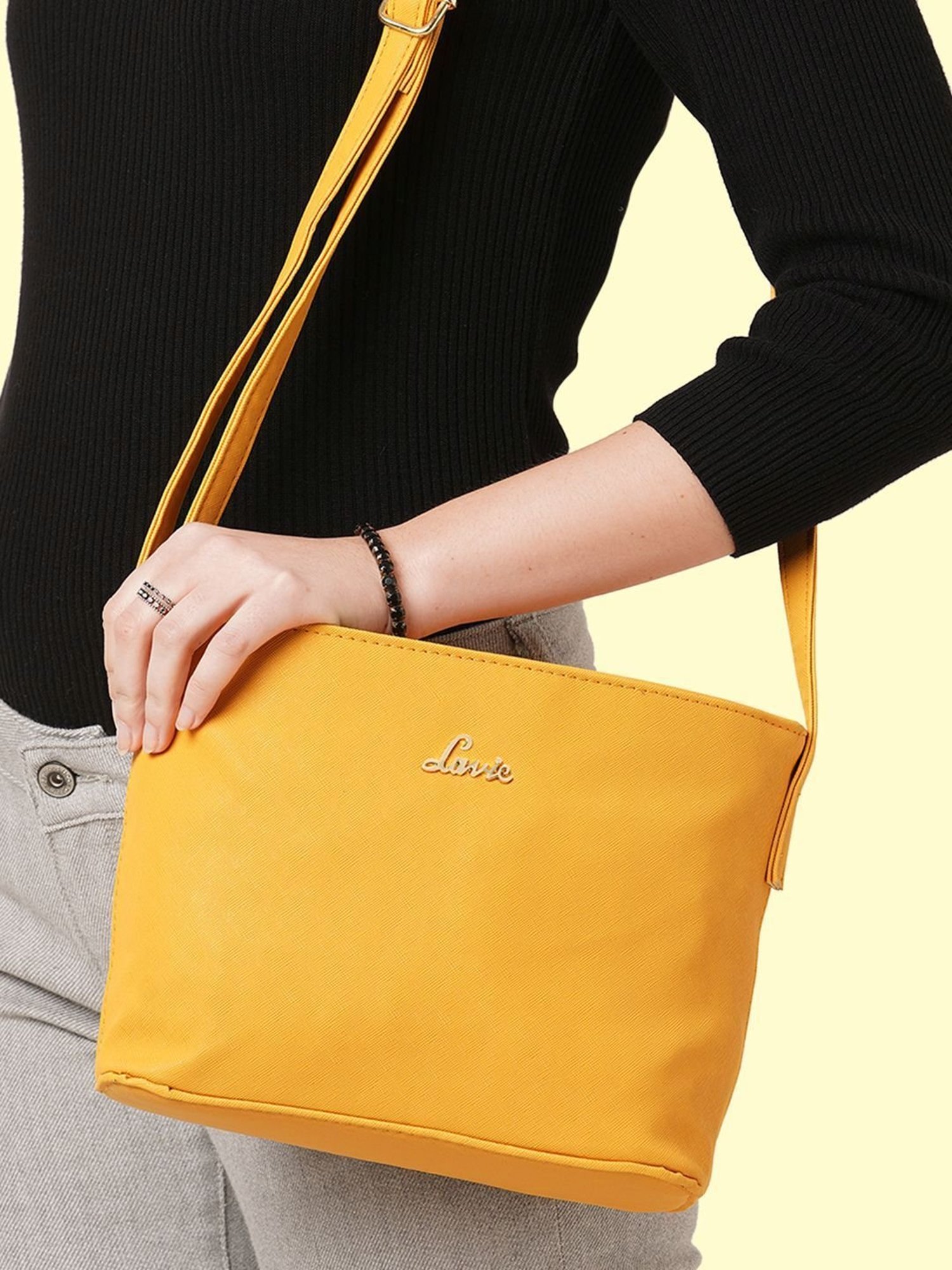 Lavie yellow sling sales bags