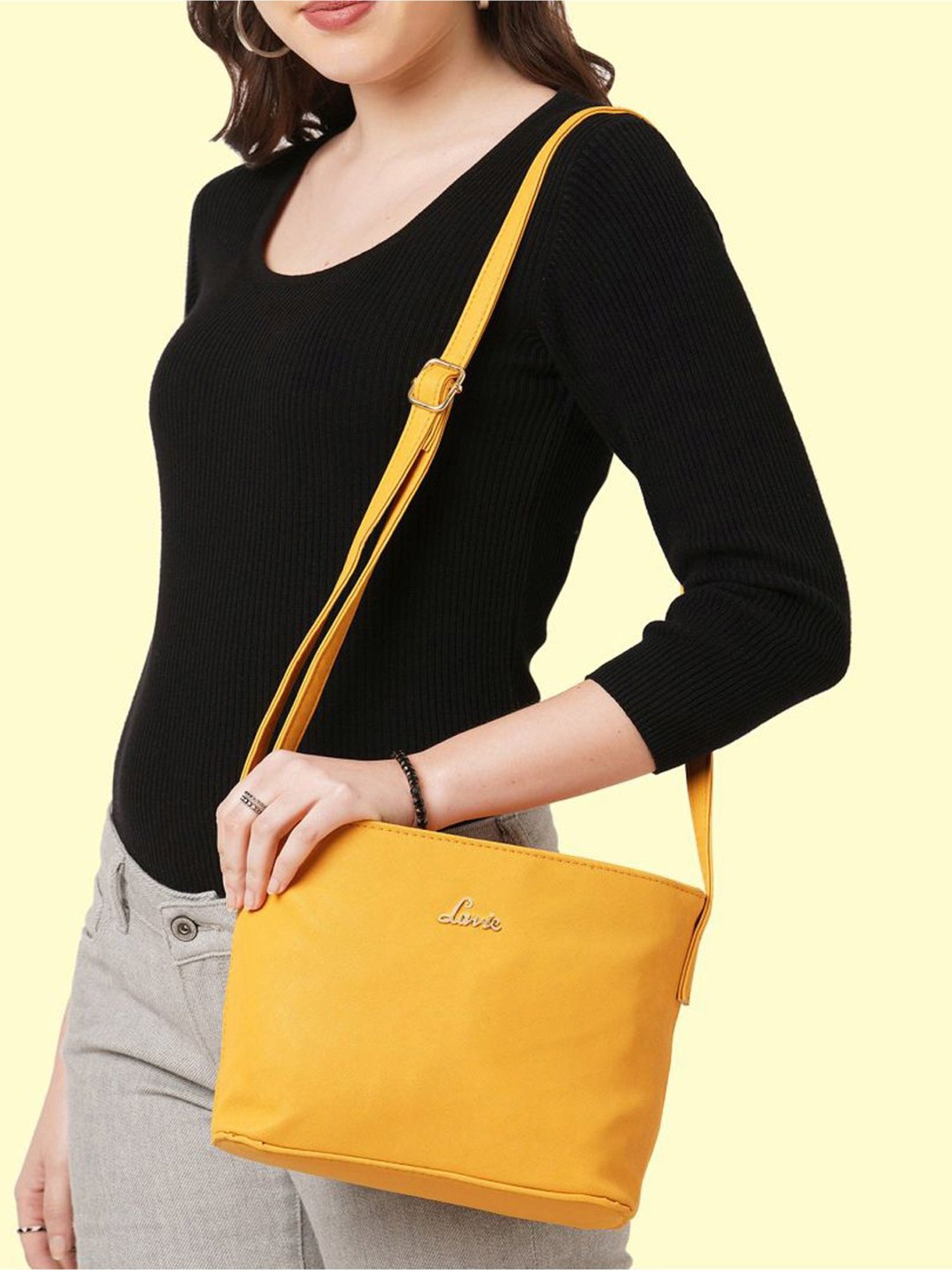 Lavie yellow sling discount bags