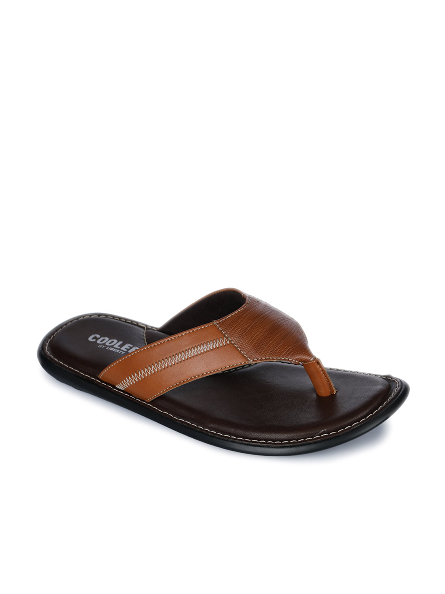 Buy online Liberty White Leather Slip On Sandals from Sandals and Floaters  for Men by Coolers By Liberty for ₹1169 at 35% off | 2024 Limeroad.com