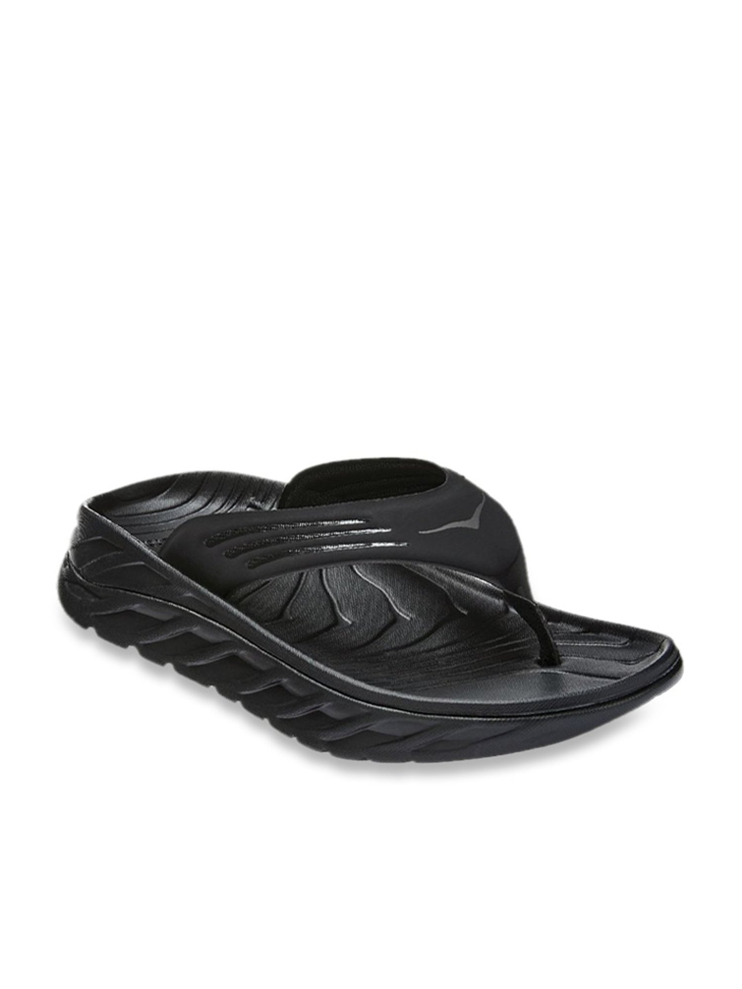 Buy Hoka Men s ORA RECOVERY Black Flip Flops for Men at Best Price