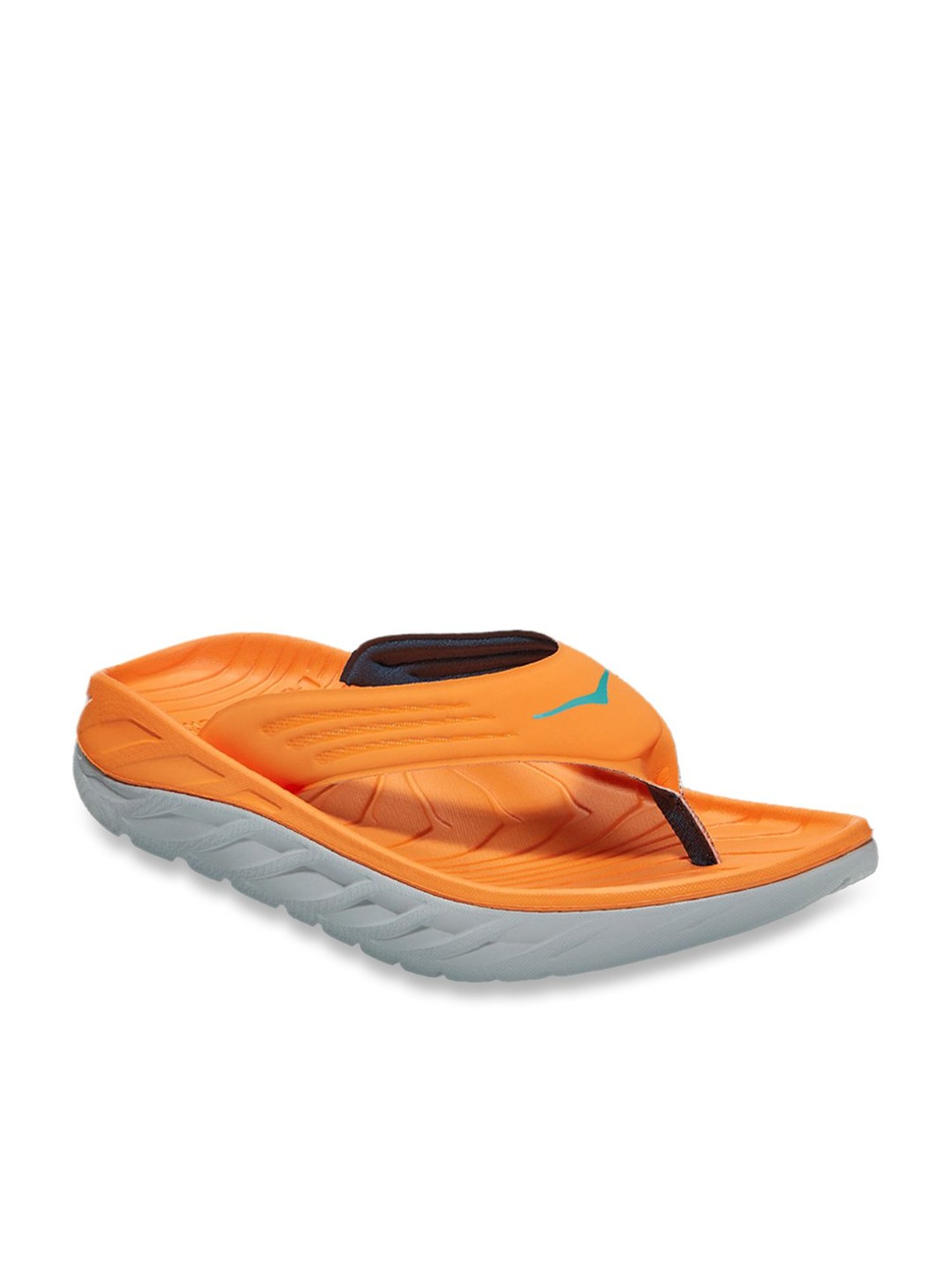 Buy Hoka Men s RECOVERY Blazing Orange Flip Flops for Men at Best