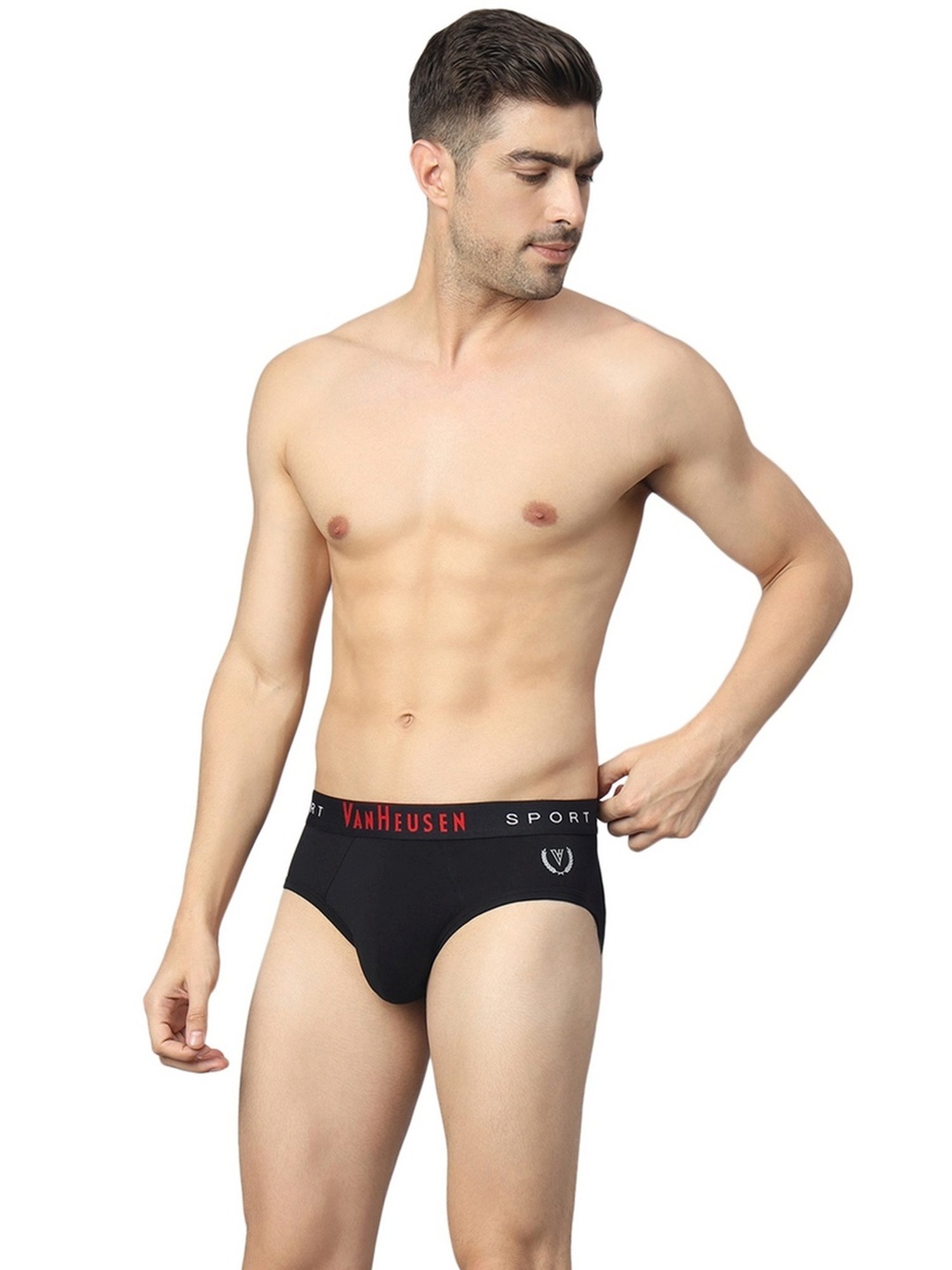 Buy Van Heusen Black Briefs for Mens Online @ Tata CLiQ