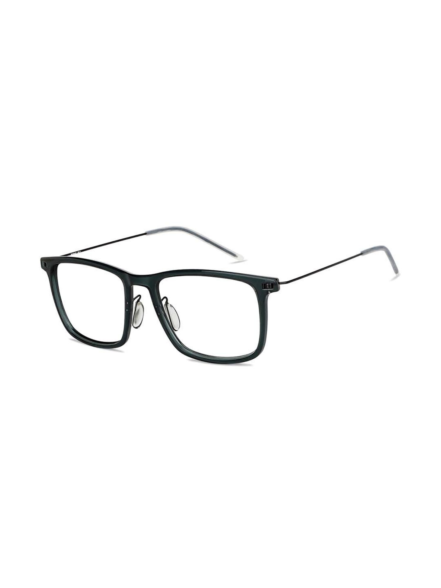 Black Rectangle Full Rim Unisex Eyeglasses by Lenskart Blu-146460