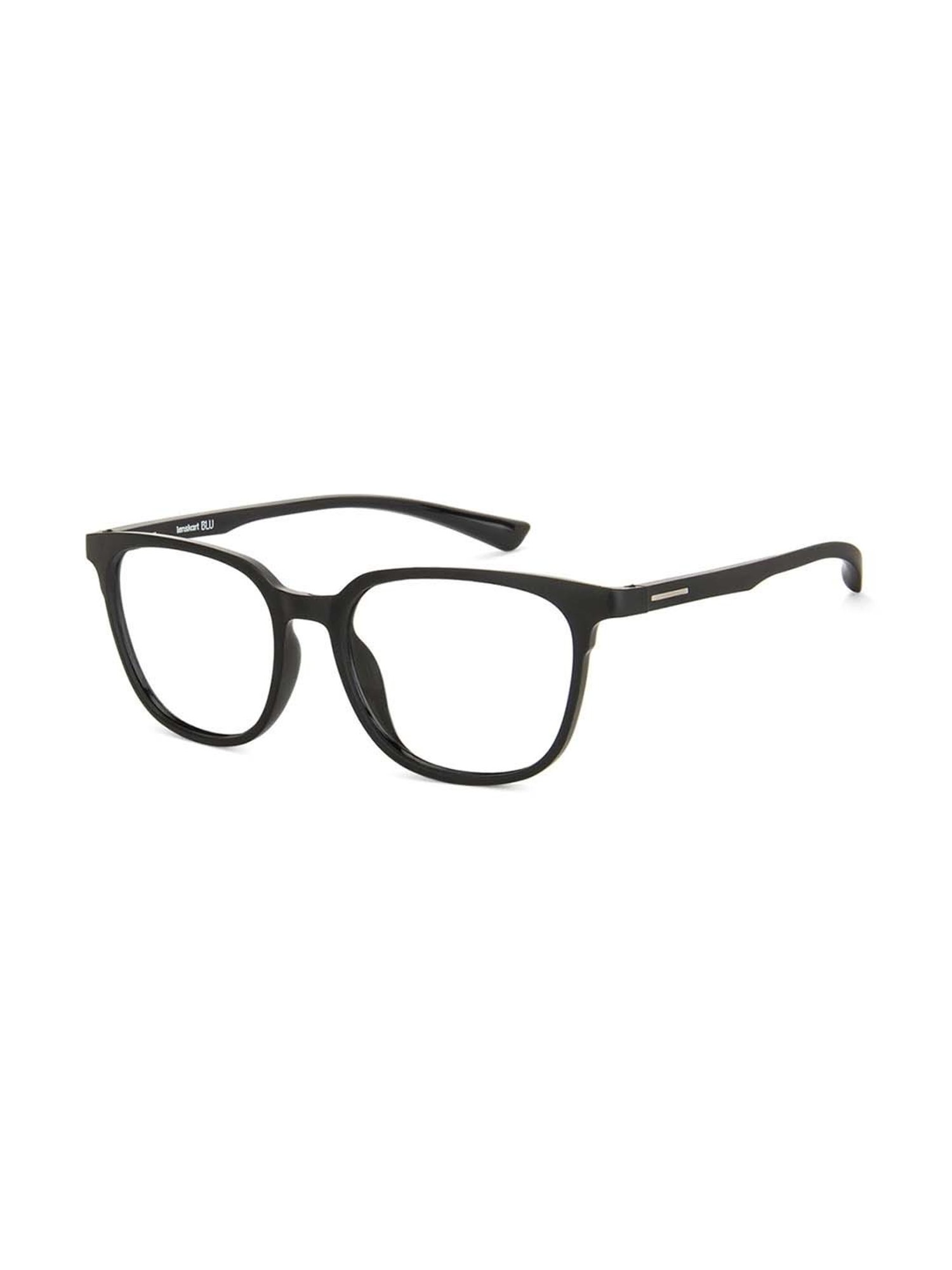 Black Rectangle Full Rim Unisex Eyeglasses by Lenskart Air-150094