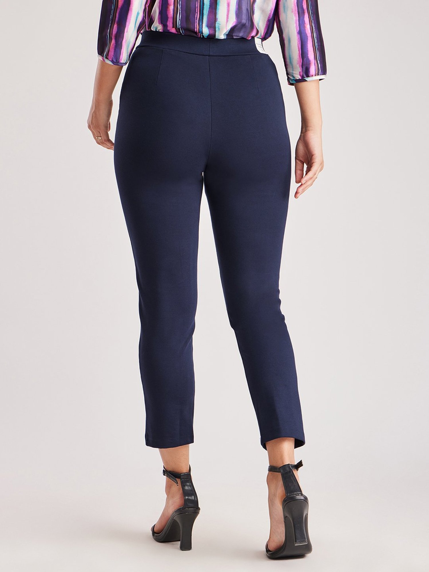 Buy Fablestreet Navy Regular Fit Pants for Women Online @ Tata CLiQ