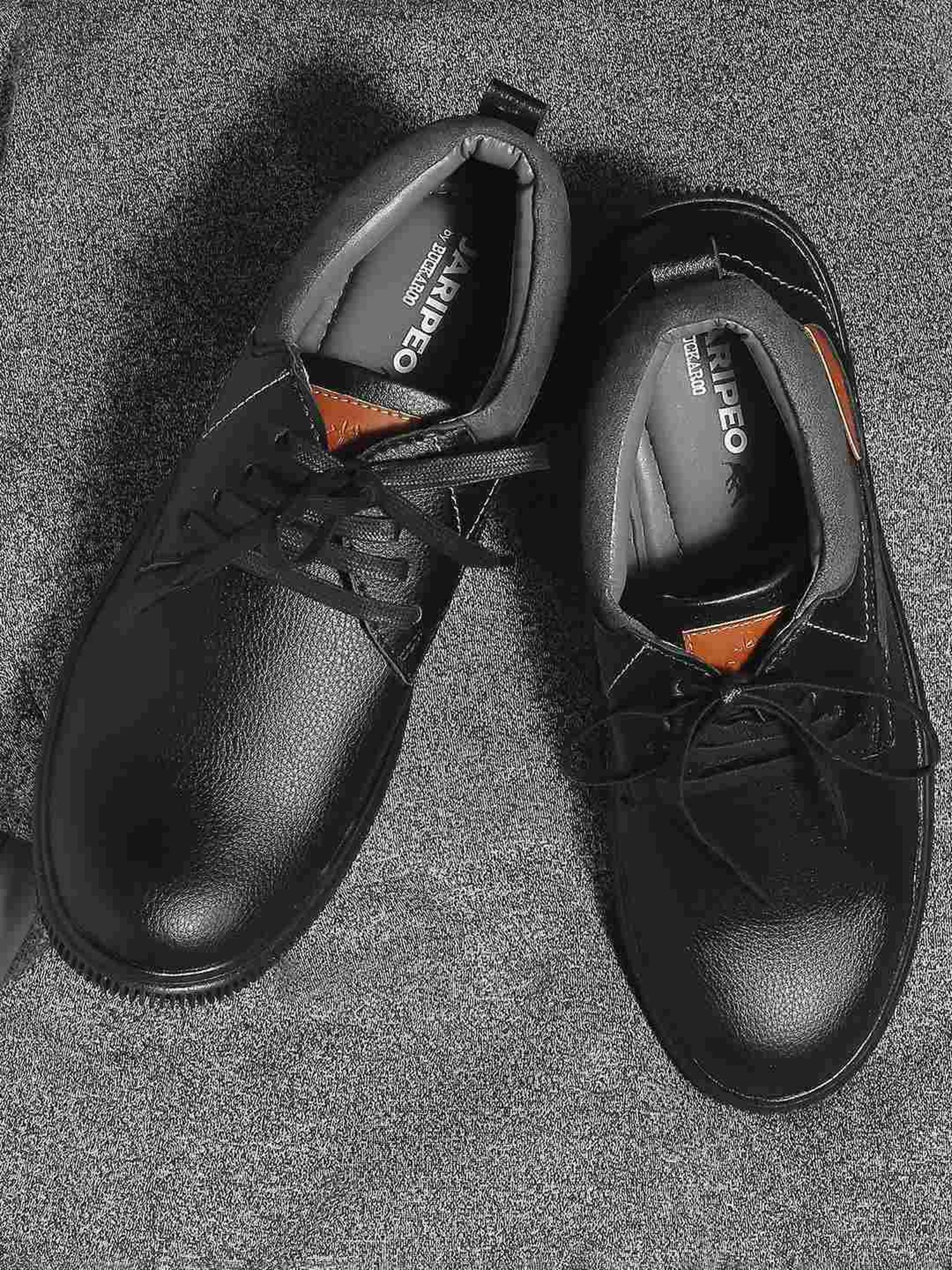 Men's Oxfords Work Sneakers Vintage Business Classic Daily Office & Career  Leather Waterproof Slip Resistant Lace-up Black Brown Fall Winter 2024 -  $72.99