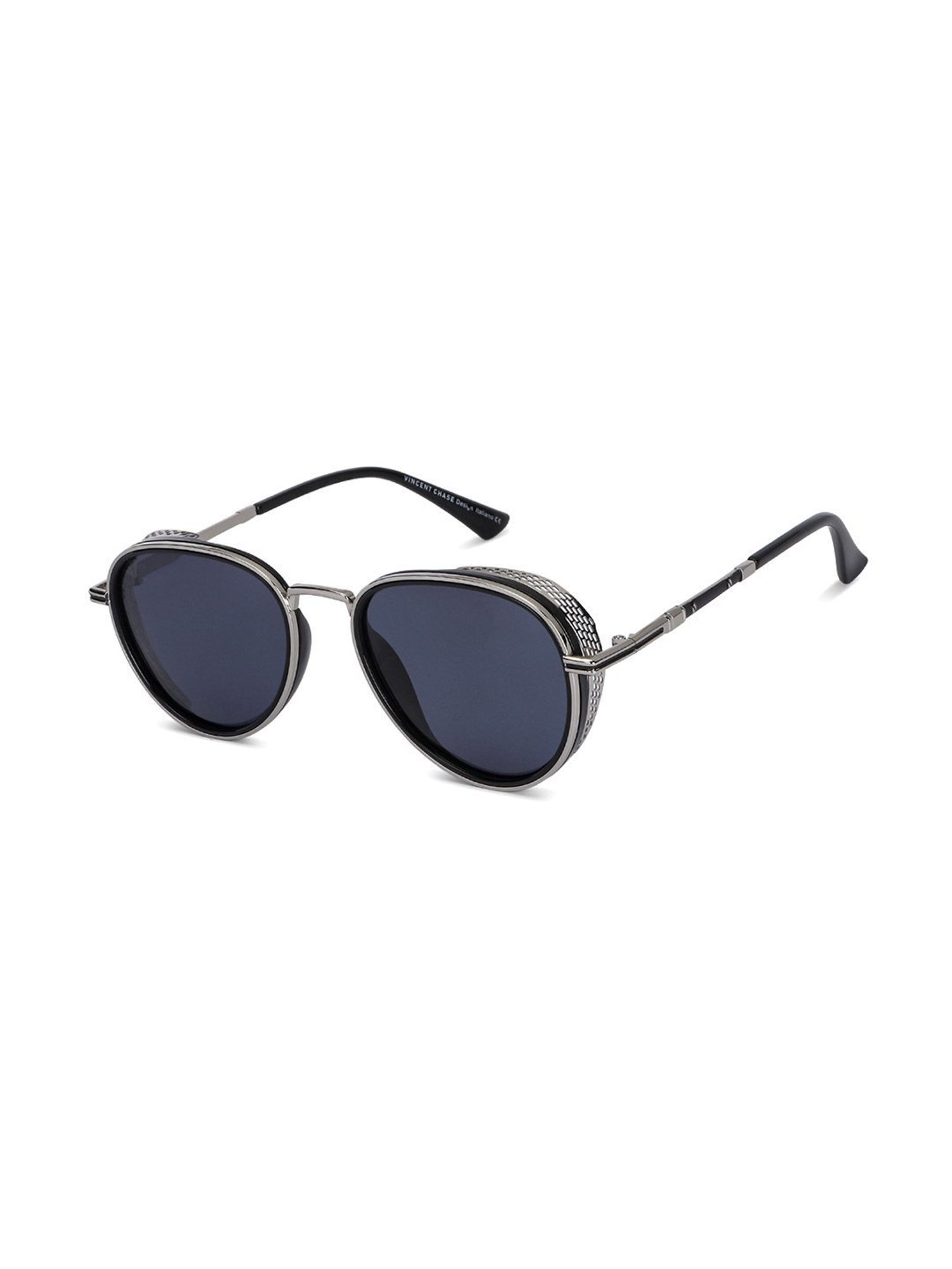 Buy Vincent Chase by Lenskart Black Aviator Sunglasses - VC S11075 Online