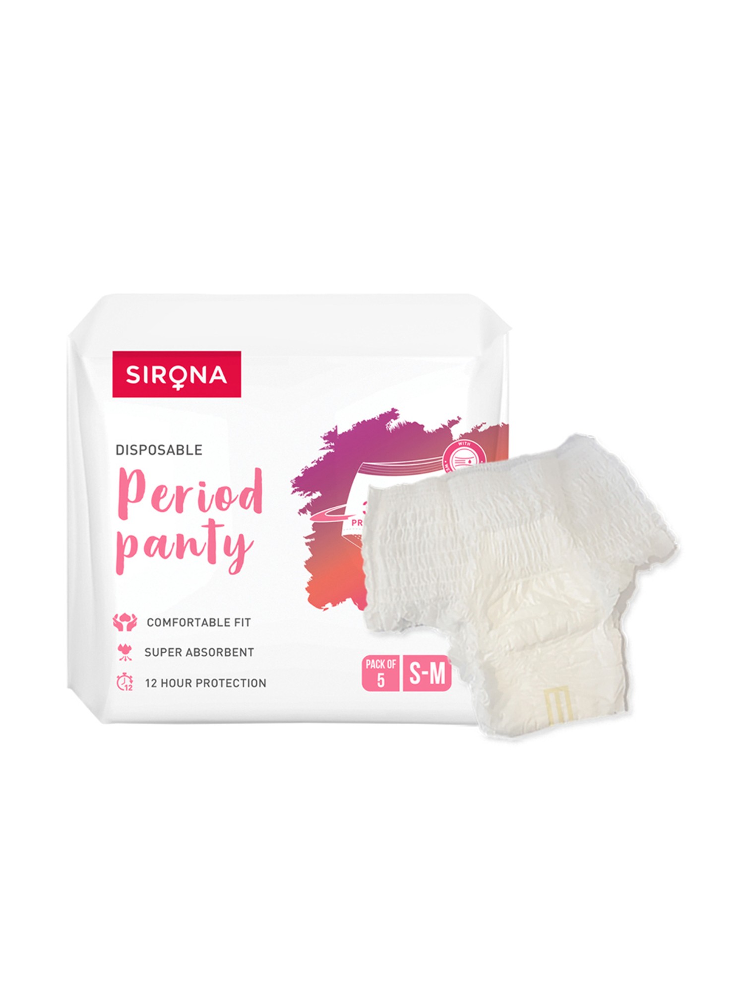 Buy Sirona Disposable Period Panties for Women (S-M) - Pack of 5 at Best  Price @ Tata CLiQ