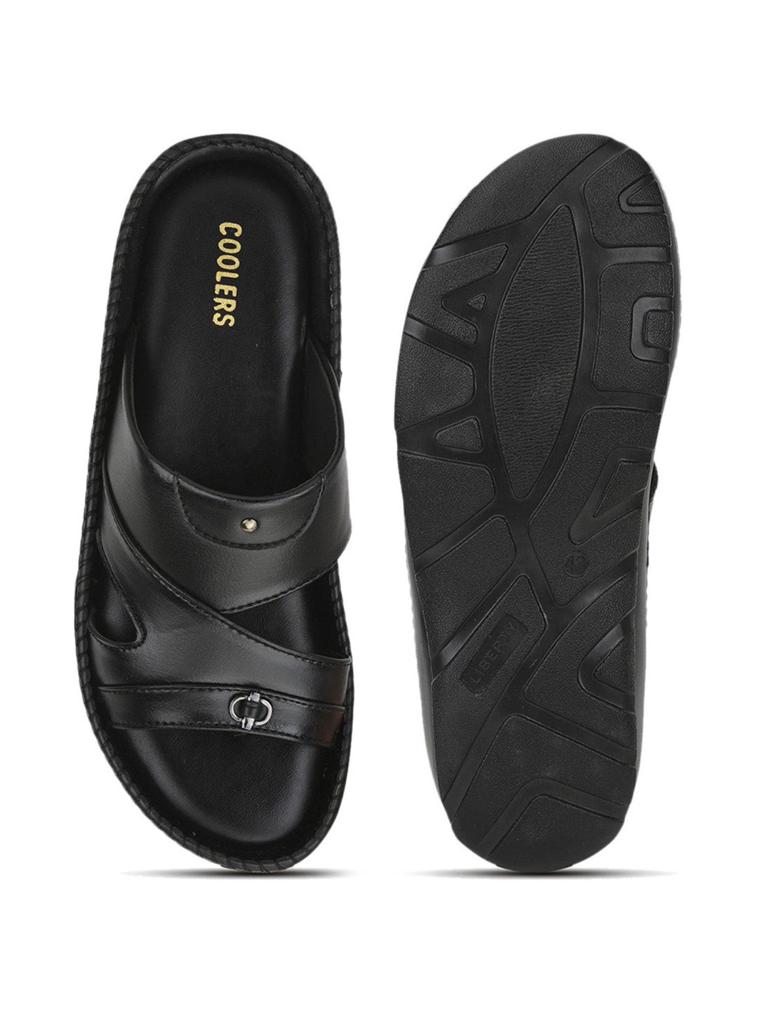 Buy COOLERS By Liberty Cool100-2_Black Slippers For Men Online at Best  Prices in India - JioMart.