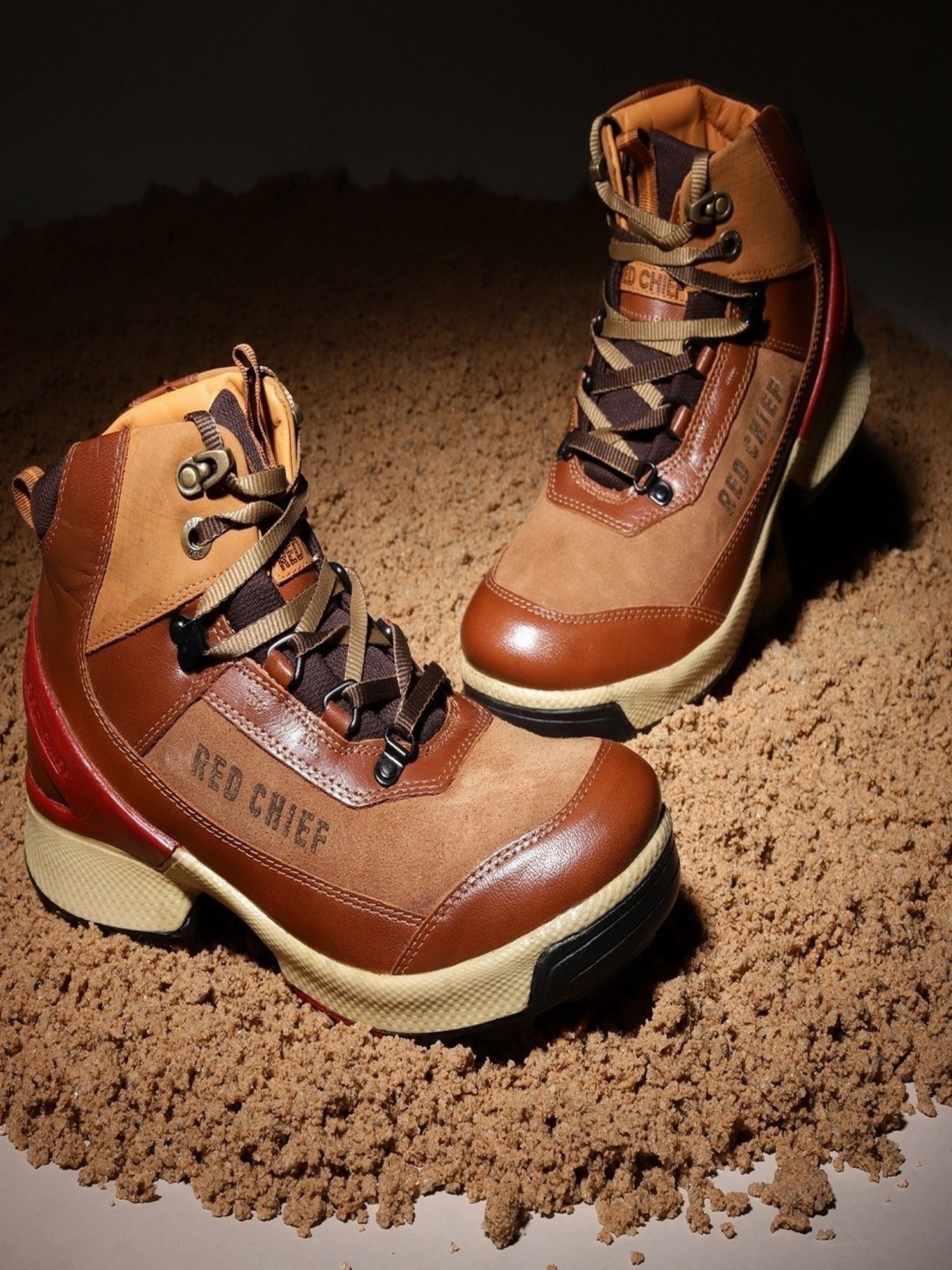 Red chief long boot shoes on sale