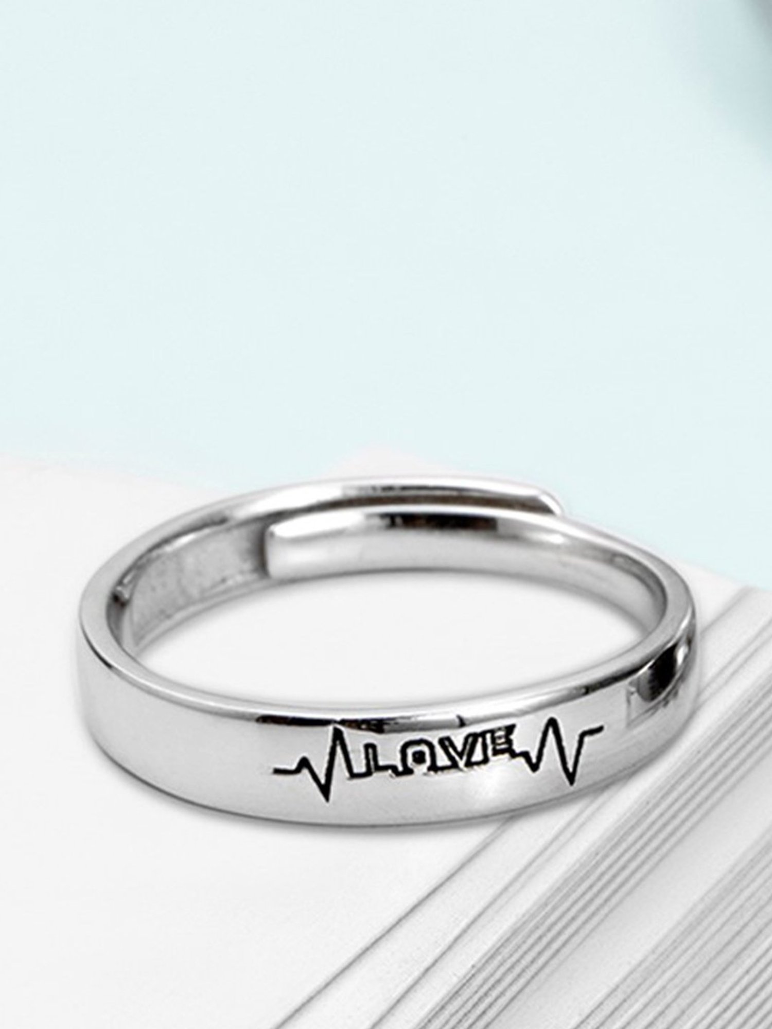 Buy Custom Name Ring Sterling Silver Ring Couples Ring Online in India -  Etsy