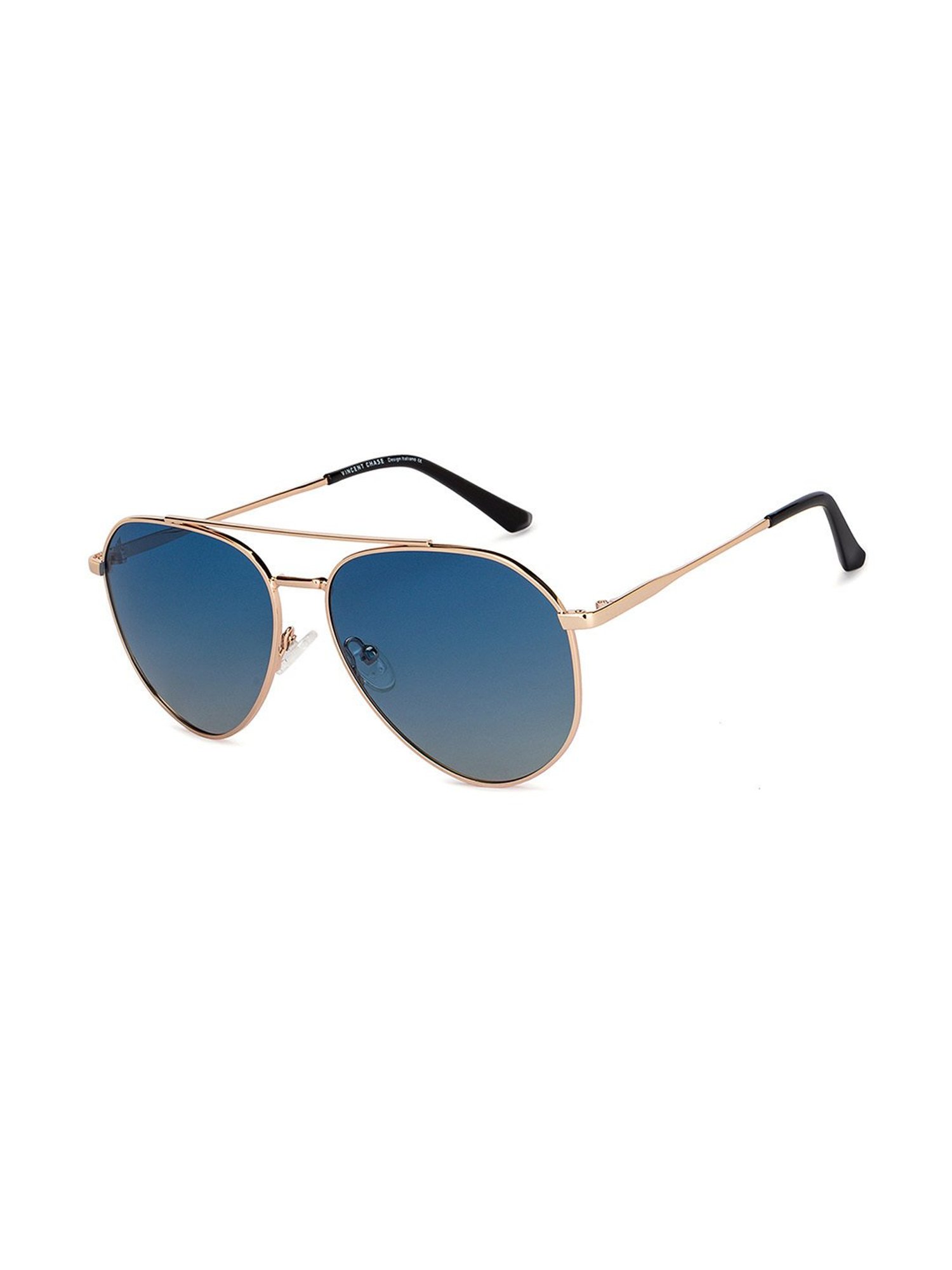 Buy Vincent Chase Gold Full Rim Aviator Sunglasses - VC S15803 online