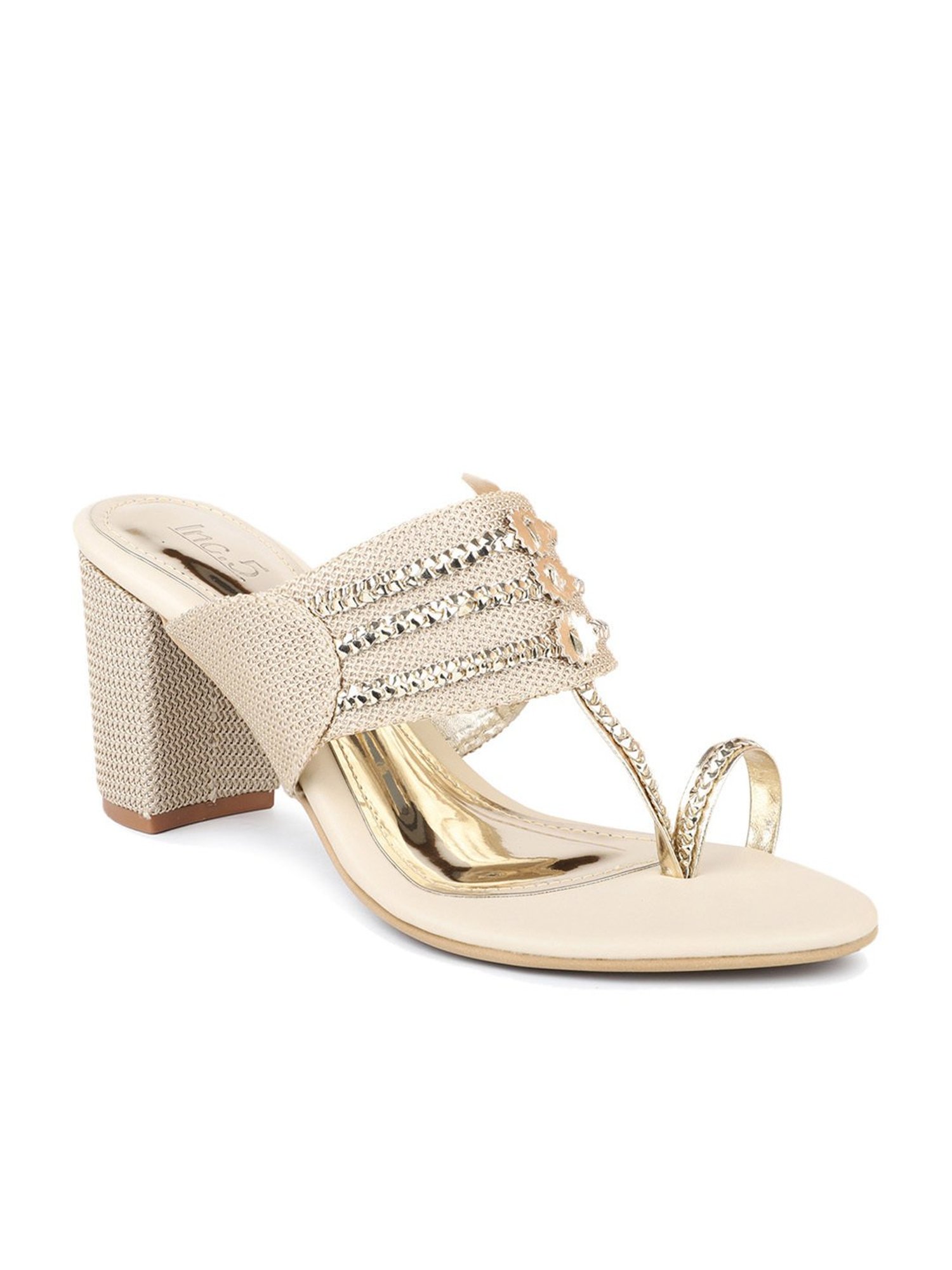 DYNAMITE-12 Star Cutout Platform Sandals