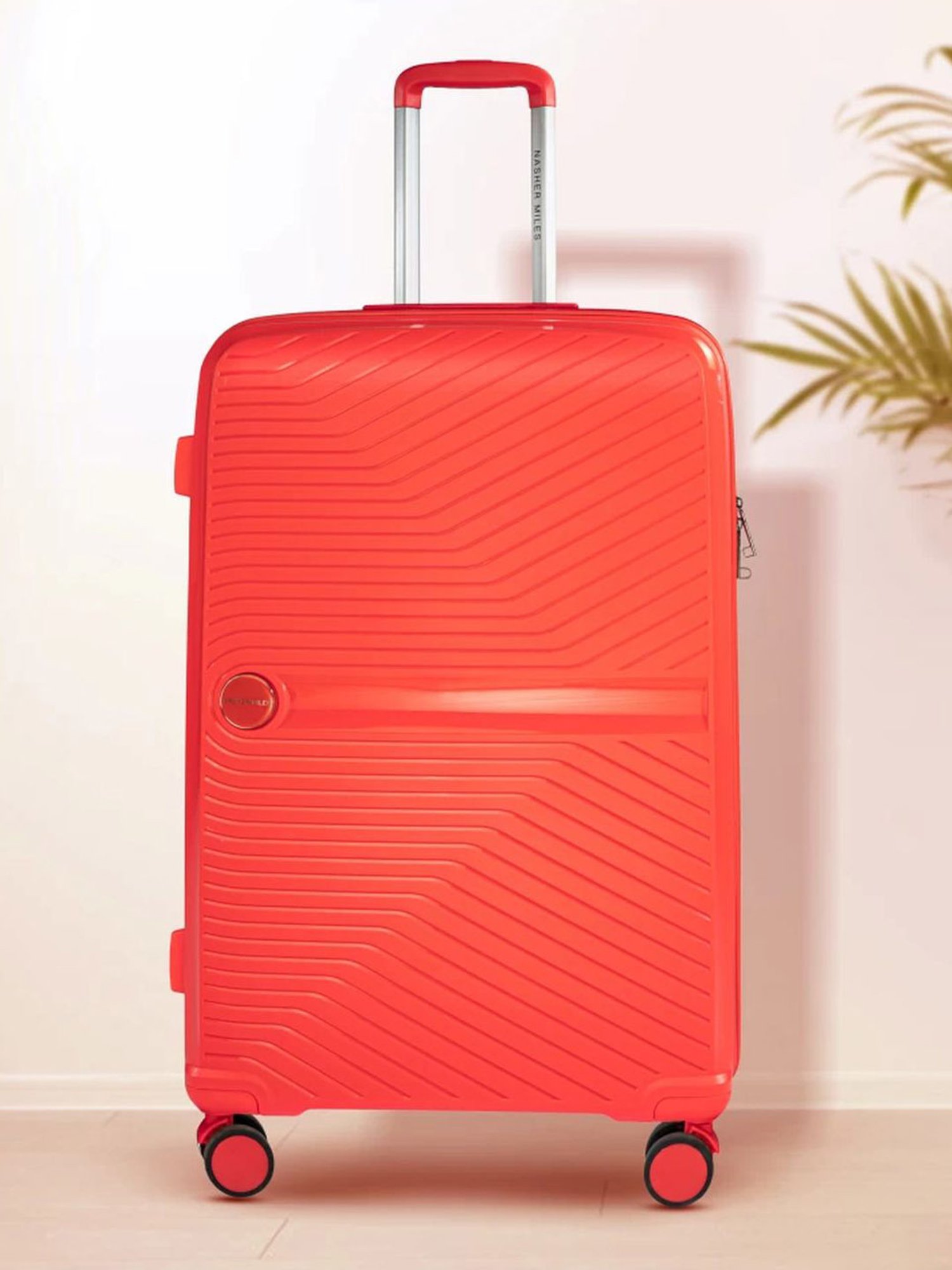 Buy Nasher Miles Bruges Check-in Luggage Red 28 Trolley Bag Online