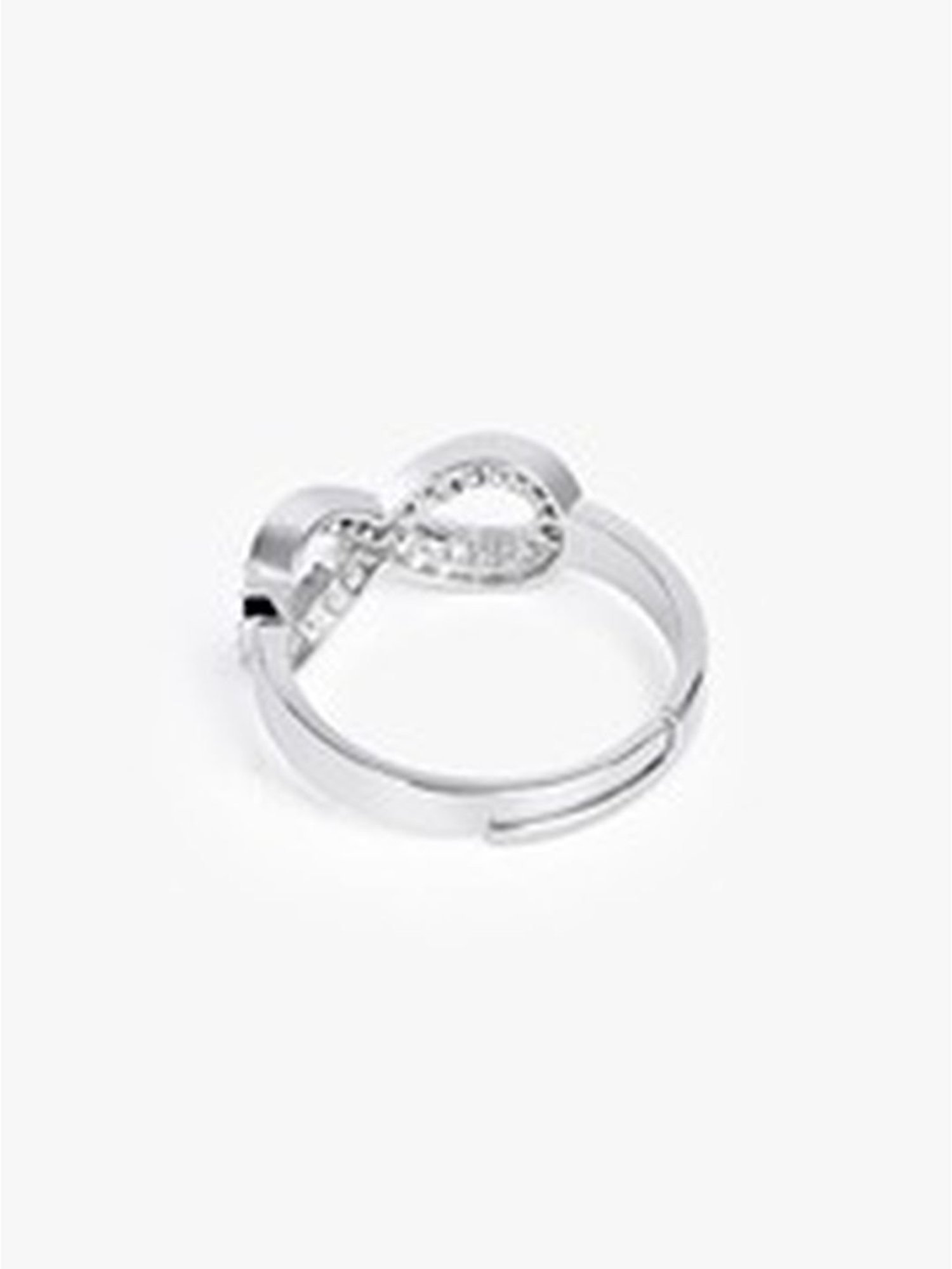 Twisted Infinity Sign Women's Ring with Simulated Diamonds | Vansweden  Jewelers