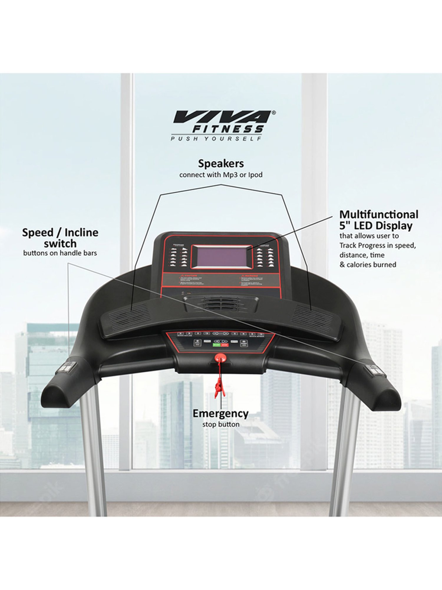 Viva Fitness T 940 AC Motorized Treadmill for Home Use